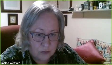 Who is Jackie Weaver and what happened at the Handforth Parish Council meeting?